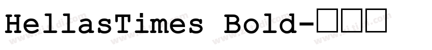HellasTimes Bold字体转换
